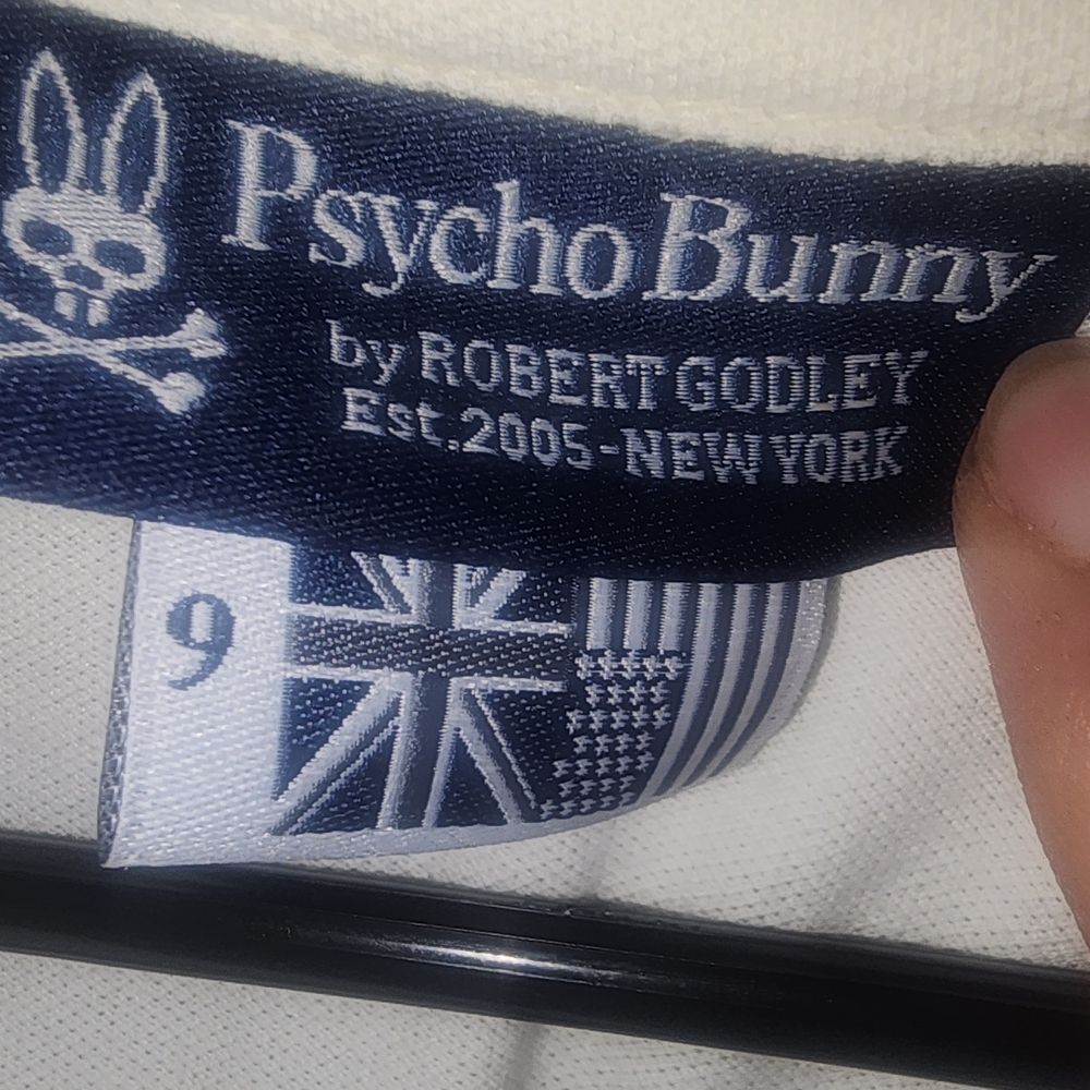 Psycho Bunny Cream Polo Shirt with Brown Logo - Picture 4 of 5